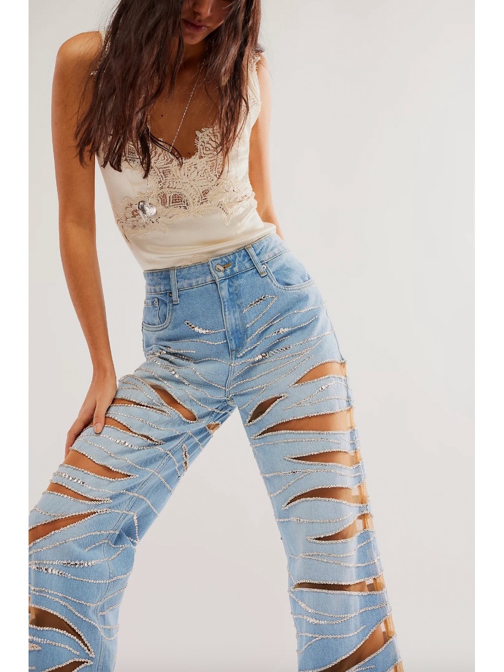 Retrofete Renzo Embellished Jeans - Picture 3 of 11